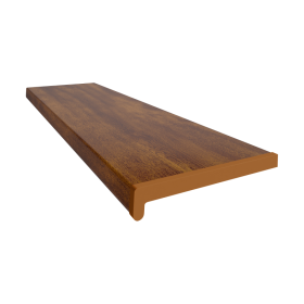 Parapet plastikowy PCV wewnętrzny w kolorze Złoty Dąb