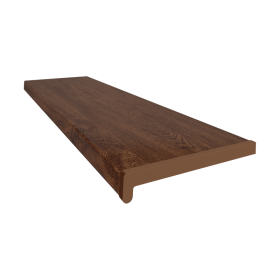 Parapet plastikowy PCV wewnętrzny w kolorze Orzech