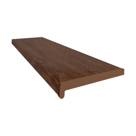 Parapet plastikowy PCV wewnętrzny w kolorze Orzech