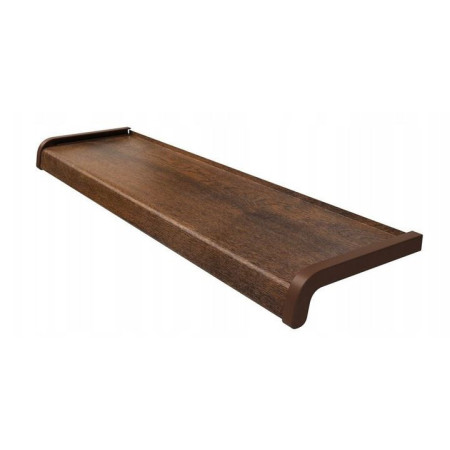 Parapet stalowy softline drewnopodobny - Orzech