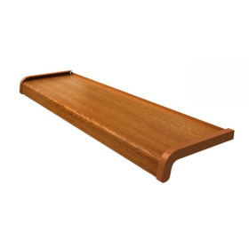 Parapet stalowy softline drewnopodobny - Złoty Dąb