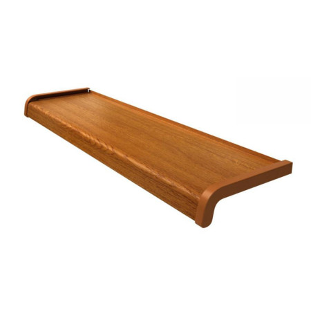 Parapet stalowy softline drewnopodobny - Złoty Dąb