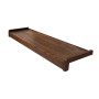 Parapet stalowy standard drewnopodobny - Orzech