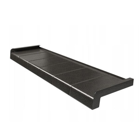 Parapet aluminiowy płytka softline - Antyk Srebrny