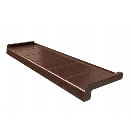 Parapet aluminiowy płytka softline - Antyk Miedź