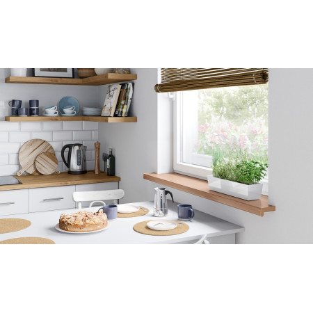 Parapet plastikowy PCV wewnętrzny w kolorze  Dąb Turner