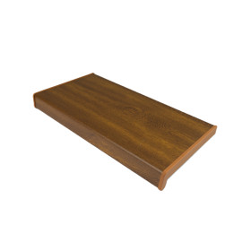 Parapet plastikowy PCV wewnętrzny w kolorze Złoty Dąb