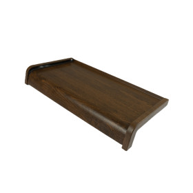 Parapet stalowy softline drewnopodobny - Orzech