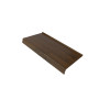 Parapet stalowy standard drewnopodobny - Orzech
