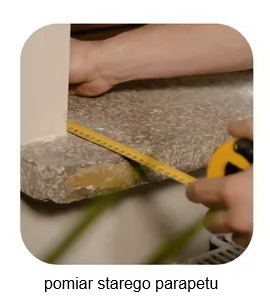 przygotowanie starego parapetu