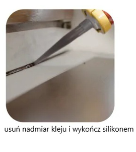 wykończ zamontowany parapet