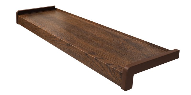 parapet stalowy orzech