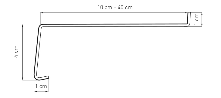 przekrój parapetów stalowych