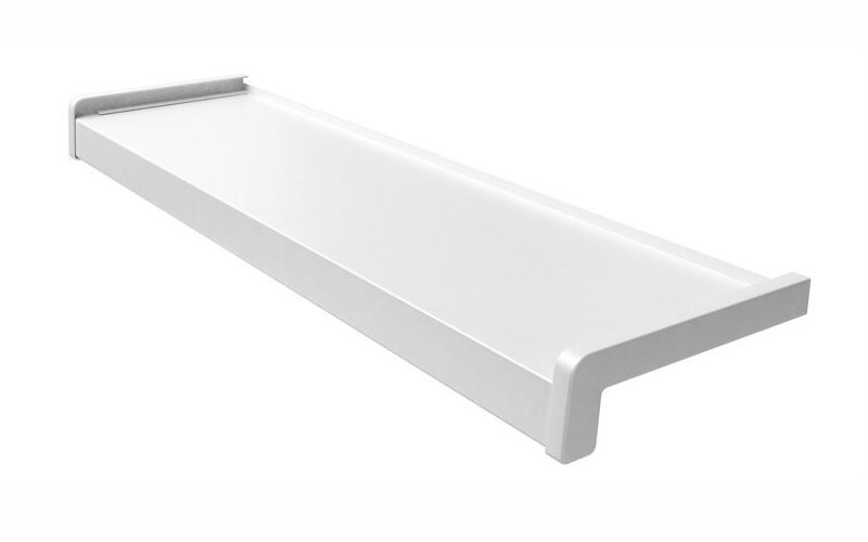 parapet stalowy biały